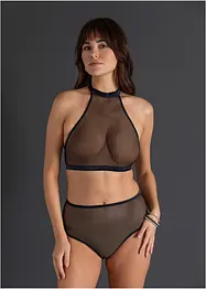 Halterneck-bralette + stringtruse med høy midje (2-delt sett), bonprix