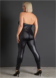 Catsuit ouvert i wetlook, bonprix