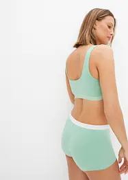 BH-topp med økologisk bomull (3-pack), bonprix