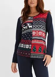 Pyjamas i 100% bomull, bonprix