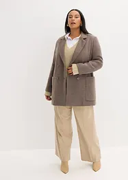 Kort kåpe i ullstil, bonprix