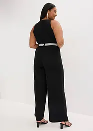 Jumpsuit i strukturert krepp, bonprix