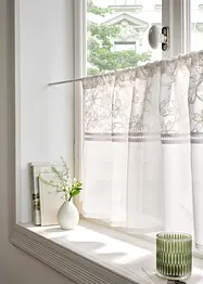 Gardinkappe i økologisk bomull med broderi, bonprix