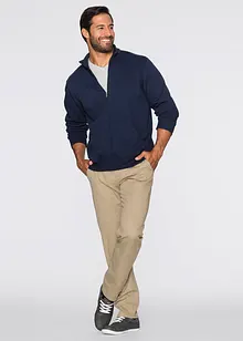 Sweatshirtjakke med høy kant i halsen, bonprix