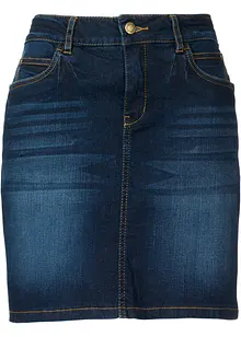 Jeans-skjørt med stretch, bonprix