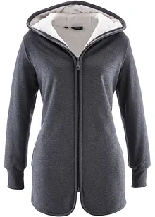 Sweatjakke med fleece, bonprix