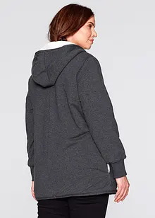 Sweatjakke med fleece, bonprix