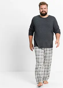 Pyjamas med økologisk bomull og lange ermer, bonprix