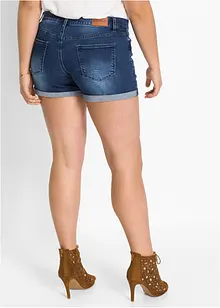 Jeans-shorts med broderi, bonprix