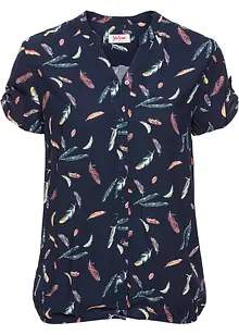 Kortermet bluse med print, bonprix