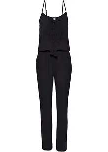 Jumpsuit med blonde, bonprix