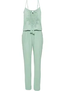 Jumpsuit med blonde, bonprix