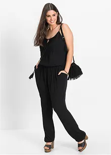 Jumpsuit i strukturert viskose, bonprix