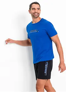 Kort pyjamas med myk bomull, bonprix