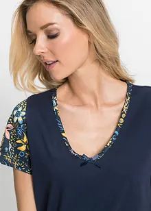 Capri pyjamas med korte ermer, bonprix