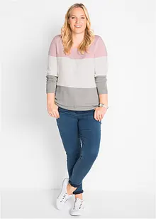 Genser med colorblocking, bonprix