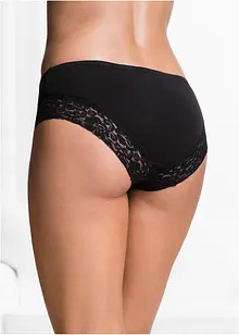 Panty med blonder (4-pack), bonprix