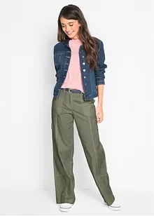 Cargo-jeans, Mid Waist, lang, bonprix