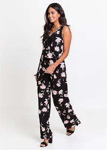 Blomstret jersey-jumpsuit, bonprix