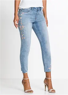 Jeans med broderi, bonprix