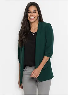 Lang blazer med draperte ermer, bonprix