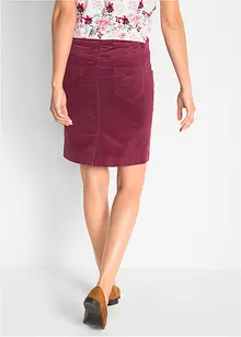 Cord-skjørt med stretch, bonprix