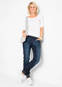 Boyfriend-jeans med elastisk linning, bonprix