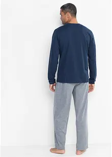 Stilren pyjamas med V-hals, bonprix