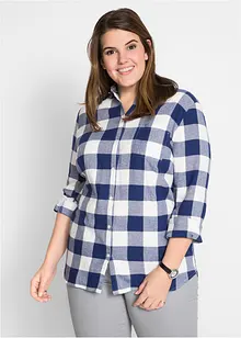 Flanellbluse, langermet, bonprix