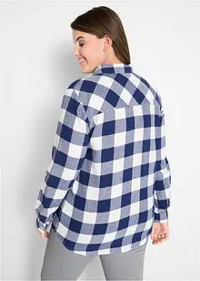 Flanellbluse, langermet, bonprix