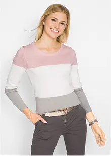 Genser med colorblocking, bonprix