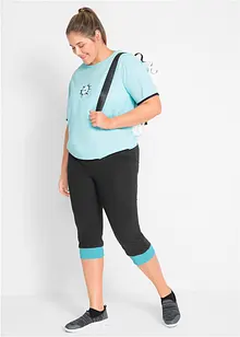 Capri-leggings med kanter i kontrastfarge, bonprix