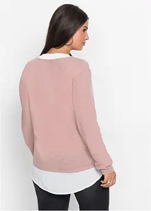 Genser med isydd bluse, bonprix