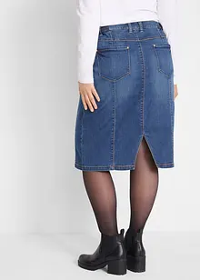 High Waist stretchskjørt med komfortlinning, bonprix