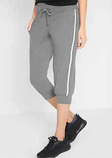 Joggebukse av bomull (2-pack), capri-lengde, bonprix