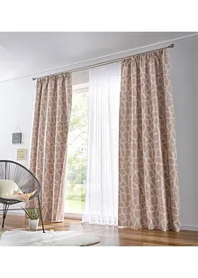 Jacquardvevd gardin, bonprix