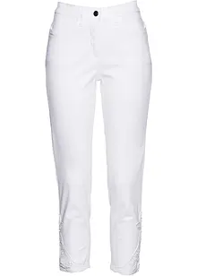 7/8-lang stretchjeans med blonde, bonprix