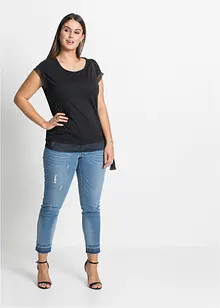 Boxy topp med blonde, bonprix