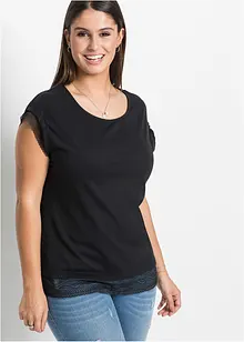 Boxy topp med blonde, bonprix