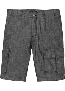 Cargo-bermuda i chambray, Loose fit, bonprix