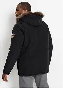 Vattert parkas med sporty detaljer, bonprix