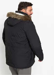 Vattert parkas med sporty detaljer, bonprix