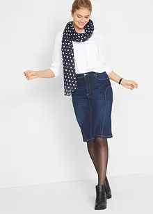 High Waist stretchskjørt med komfortlinning, bonprix