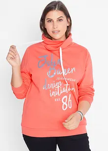 Sweatshirt med glitterprint, bonprix