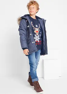 Finstrikket genser med julemotiv, bonprix