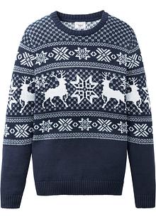 Trendy langermet skjorte med julemotiv. Slim Fit dypgrønn Trendy langermet skjorte med julemotiv. Slim Fit dypgrønn