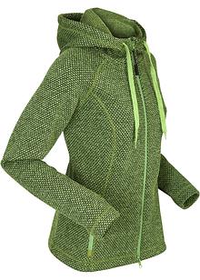 Komfortabel jakke i strikket fleece med vanntett glidelås Komfortabel jakke i strikket fleece med vanntett glidelås