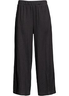 Bukse med stretch, 78 lengde, Loose Fit sort bpc bonprix loose fit bukser