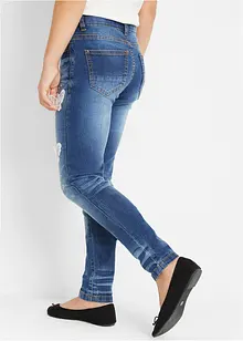 Jeans med sommerfugl-applikasjon til barn, bonprix