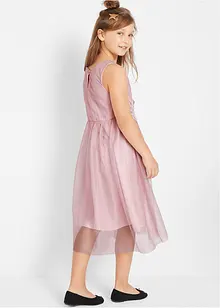 Midikjole med blondebesetning, bonprix